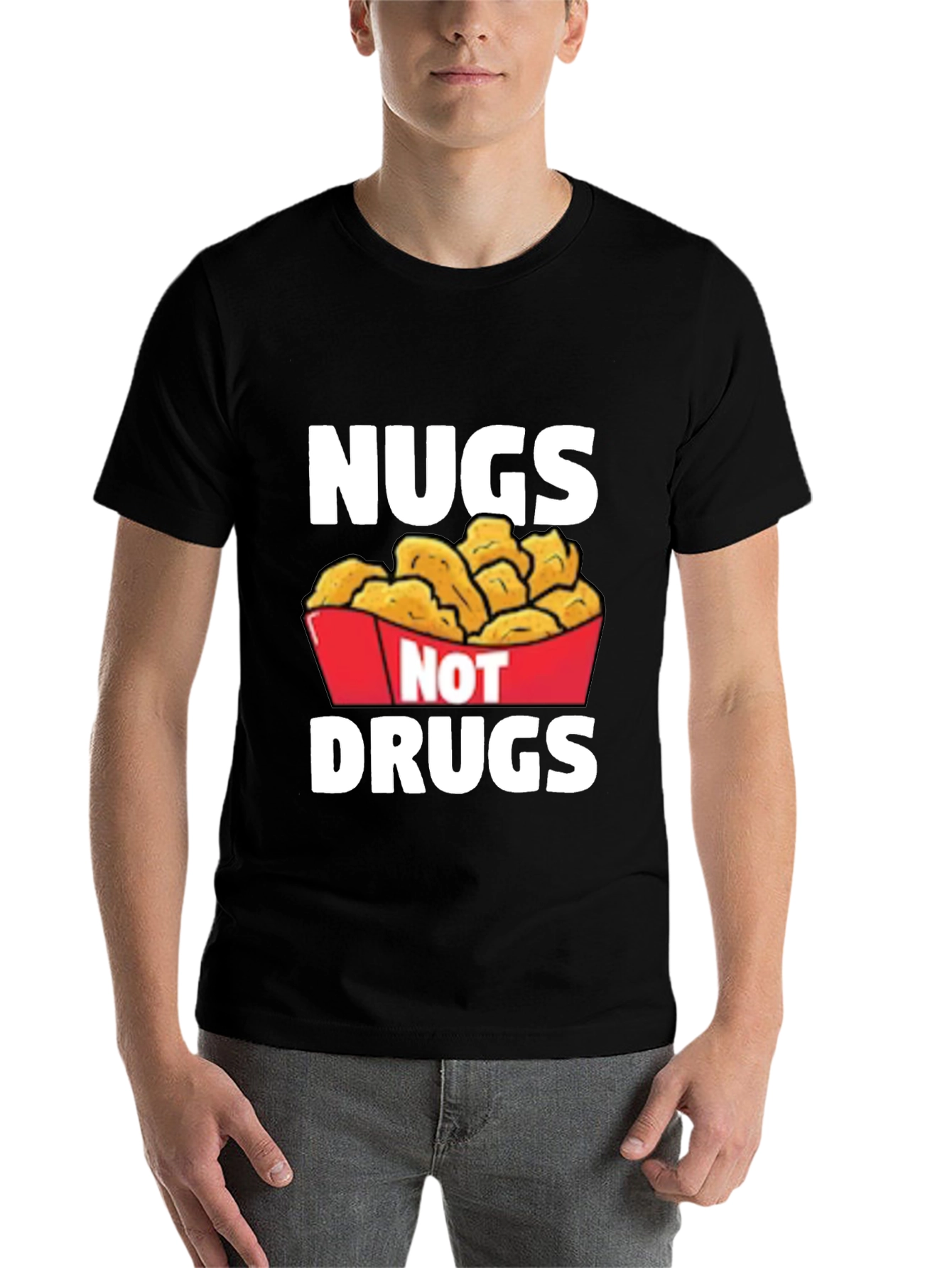 Nugs Not Drugs Graphic T-Shirt - Funny Foodie Tee