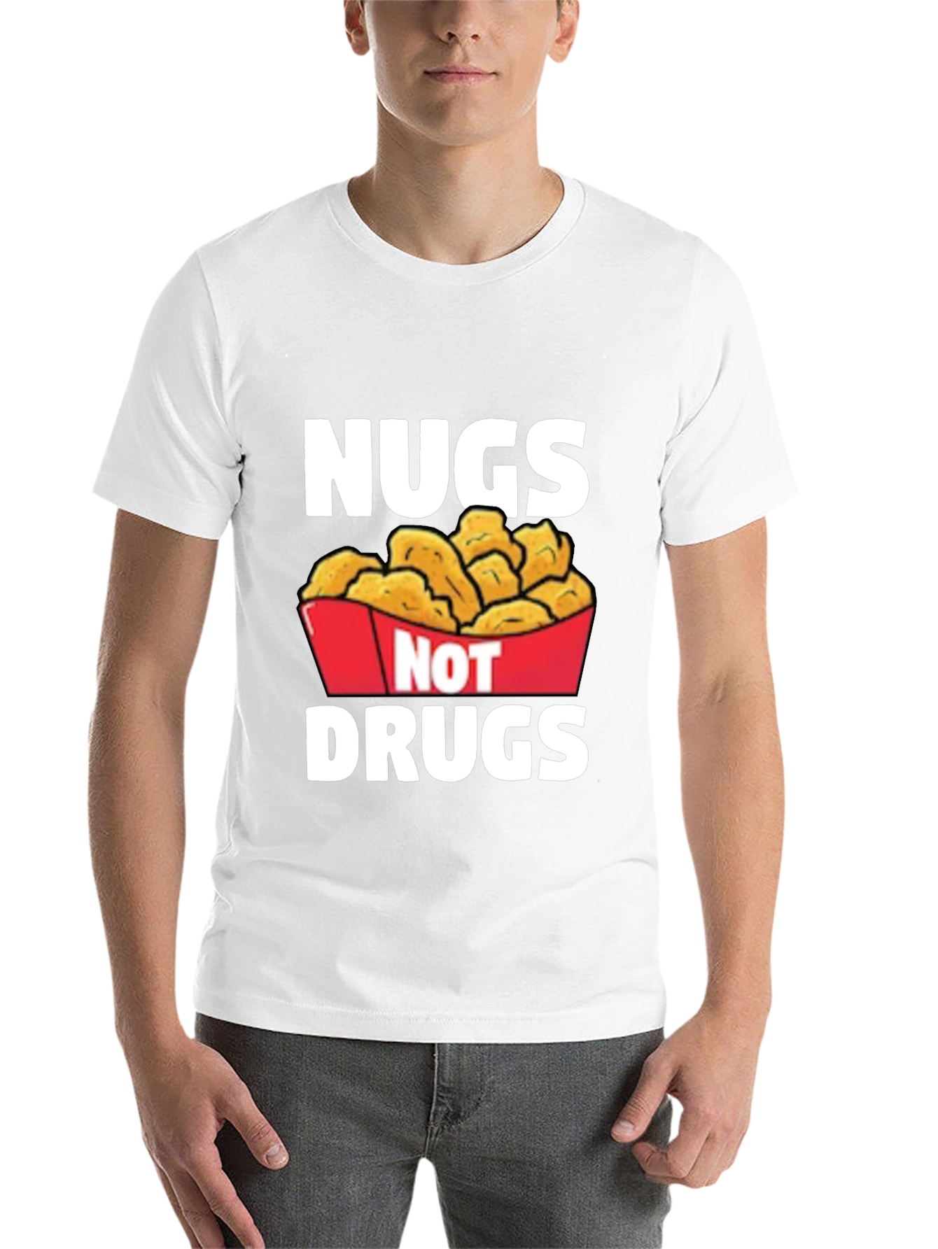 Nugs Not Drugs Graphic T-Shirt - Funny Foodie Tee