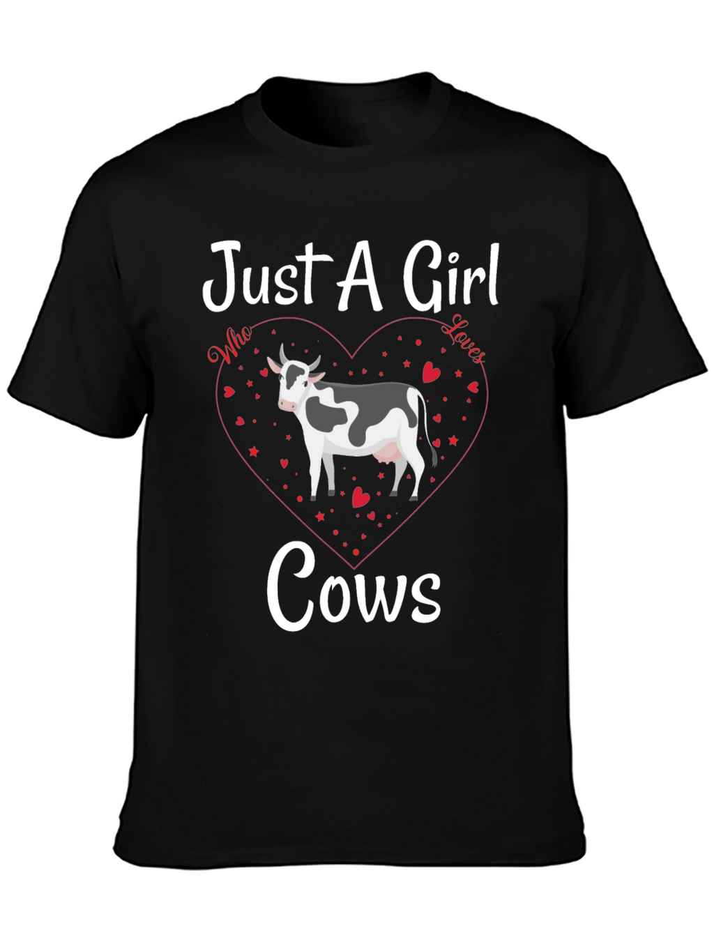 Just A Girl Who Loves Cows Graphic Tee