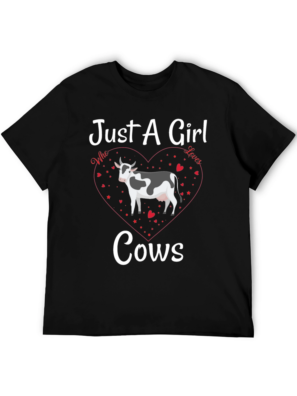 Just A Girl Who Loves Cows Graphic Tee
