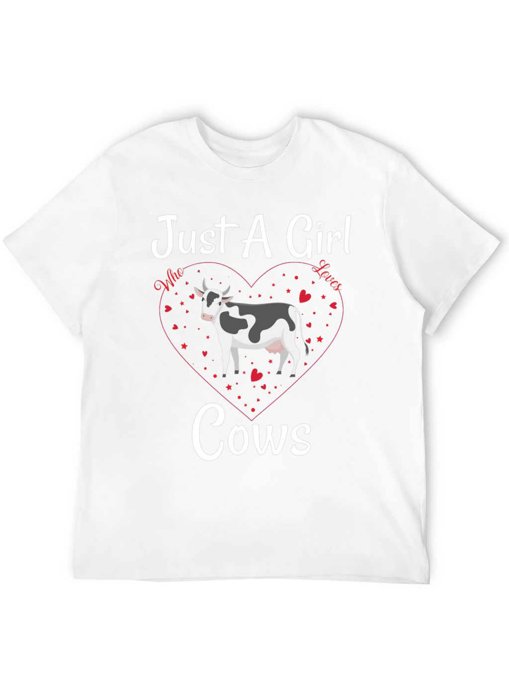 Just A Girl Who Loves Cows Graphic Tee
