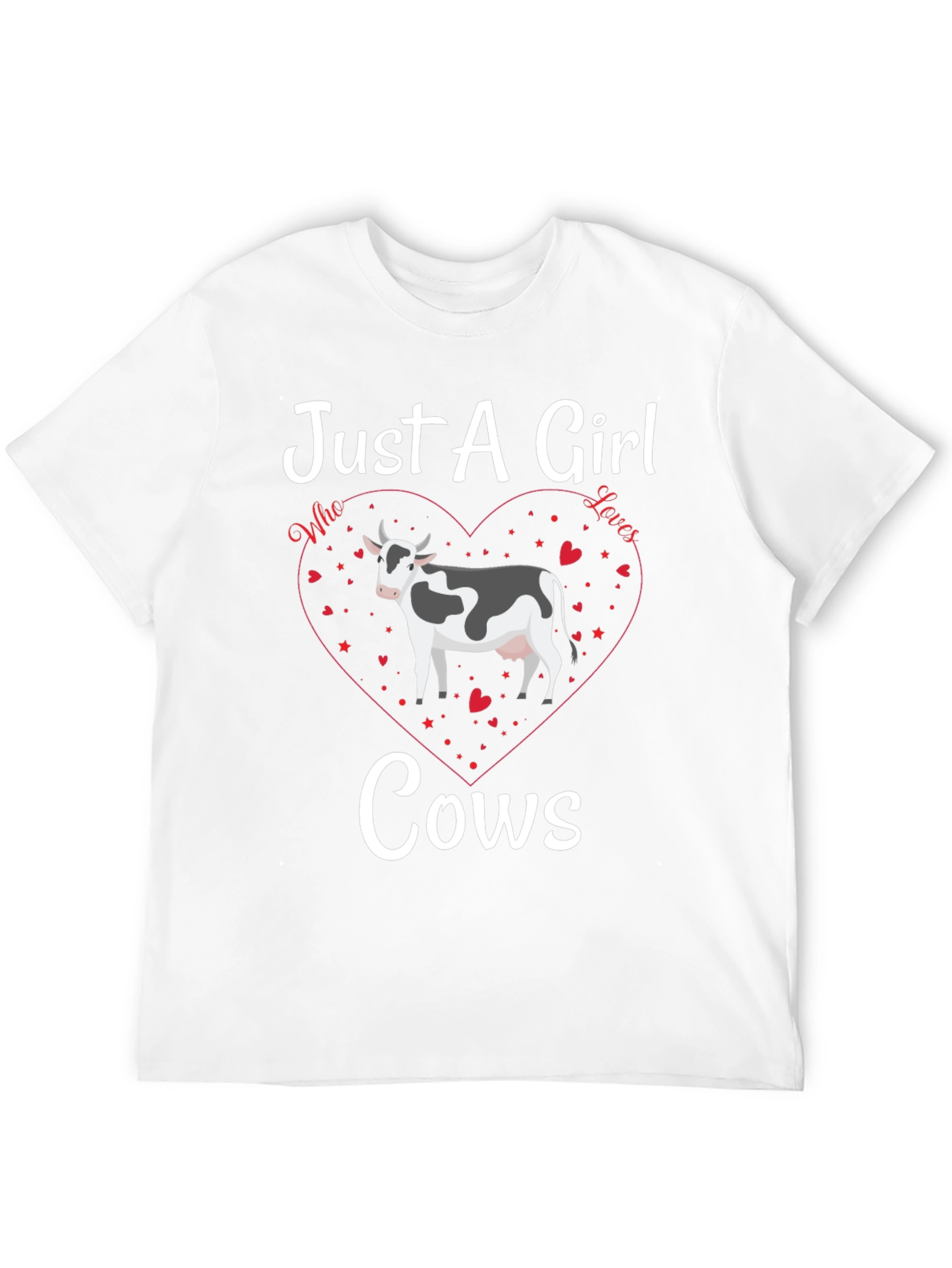 Just A Girl Who Loves Cows Graphic Tee