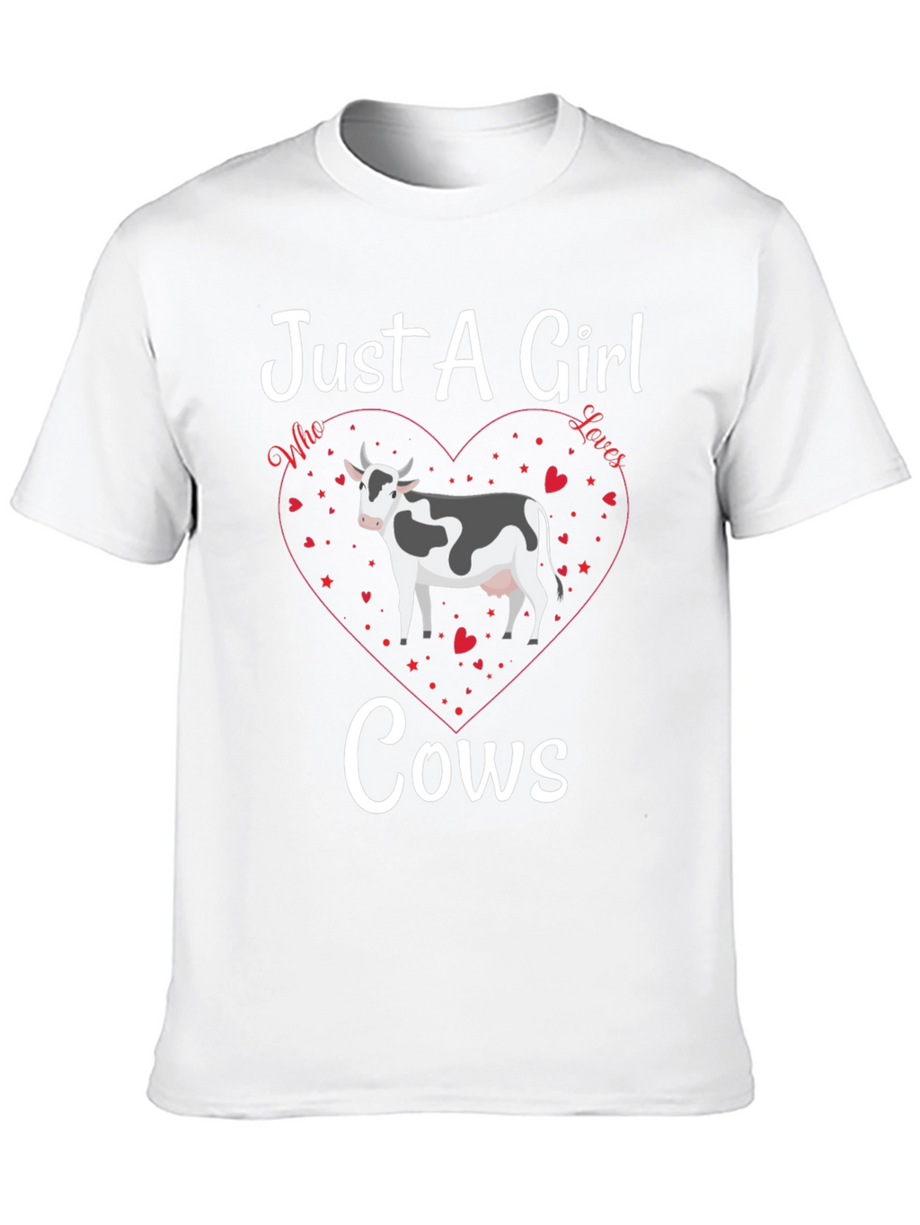 Just A Girl Who Loves Cows Graphic Tee