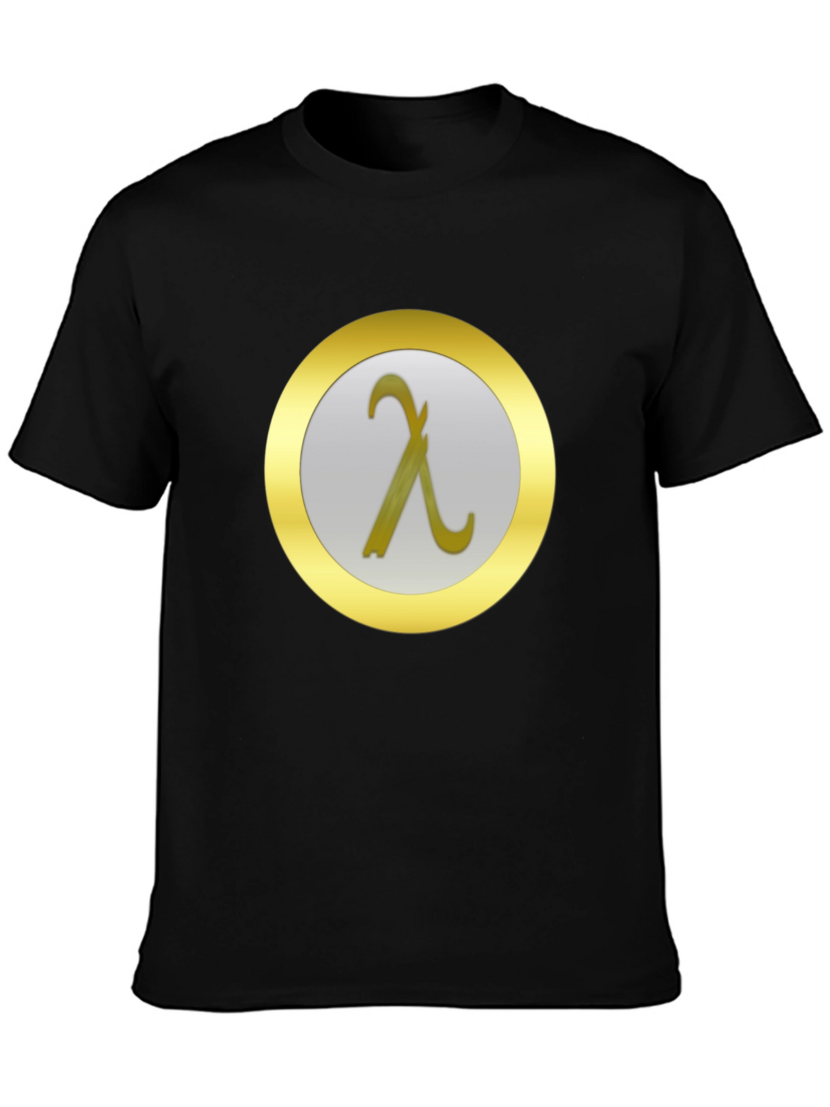 Lambda Symbol T-Shirt - Modern Minimalist Design
