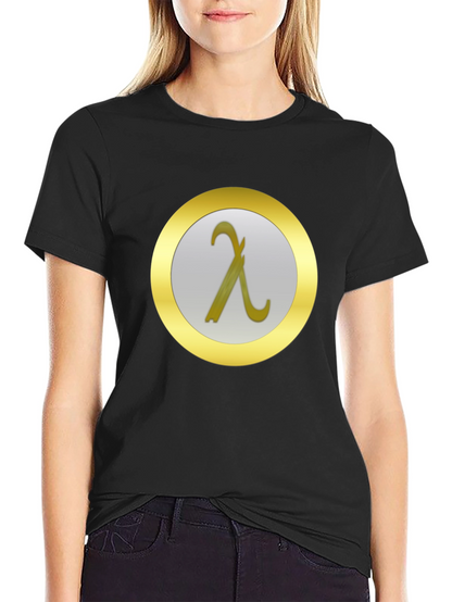 Lambda Symbol T-Shirt - Modern Minimalist Design