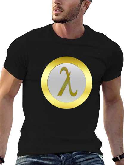 Lambda Symbol T-Shirt - Modern Minimalist Design