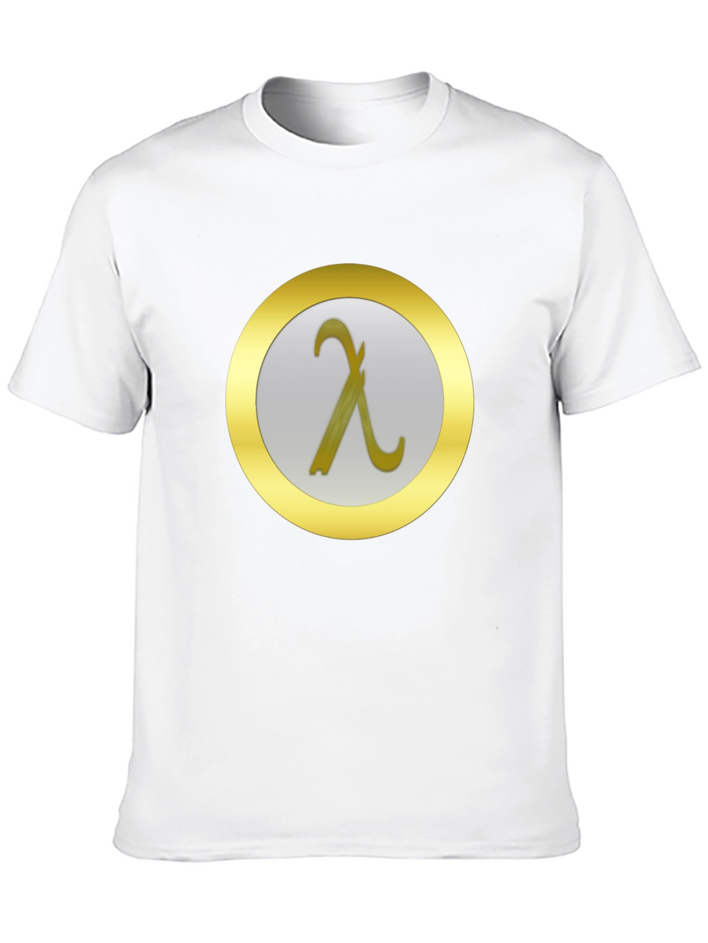 Lambda Symbol T-Shirt - Modern Minimalist Design