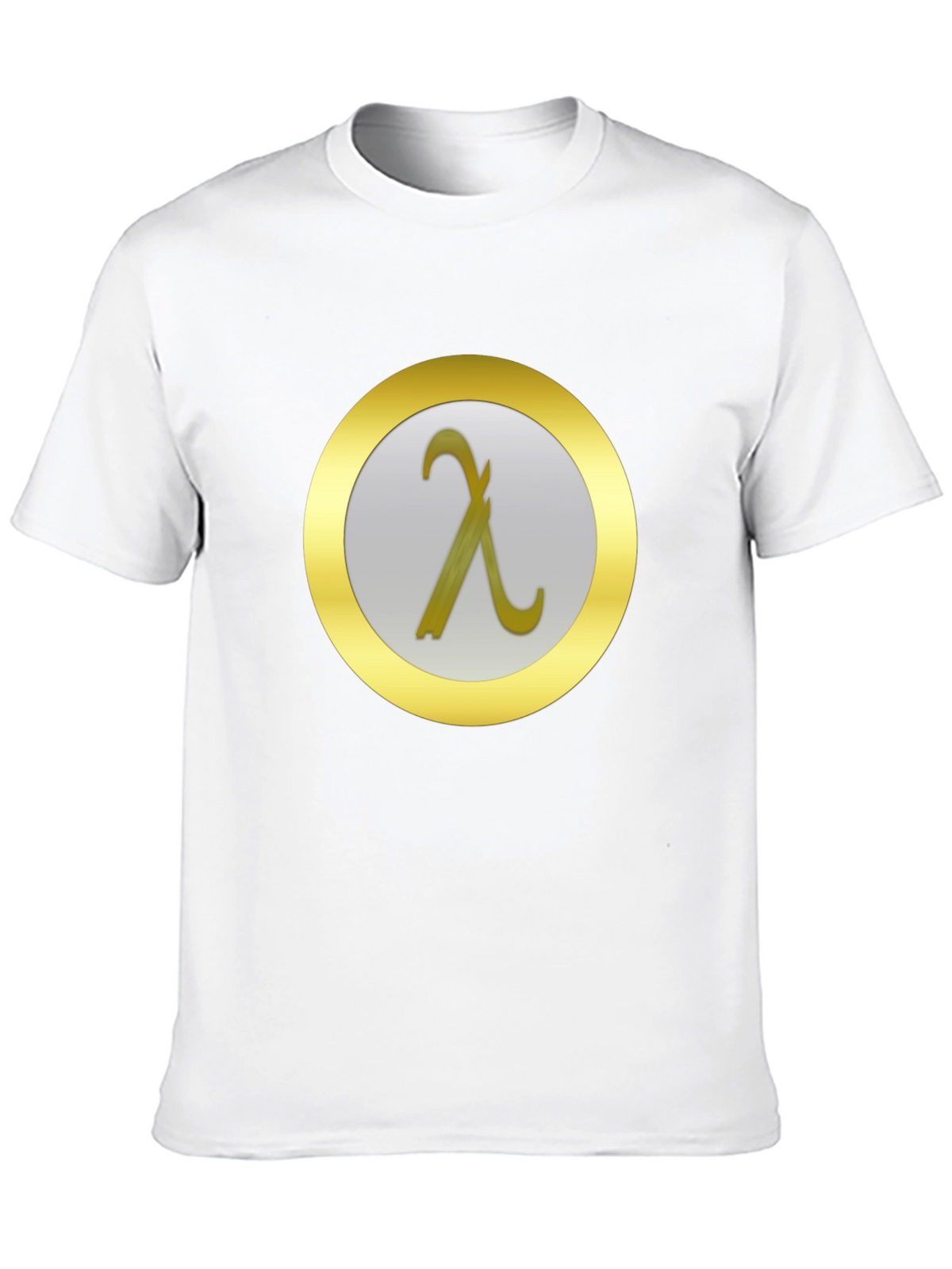 Lambda Symbol T-Shirt - Modern Minimalist Design