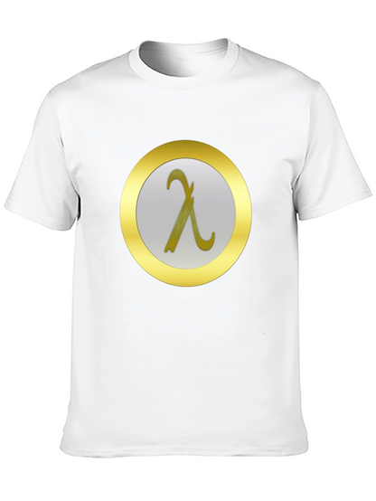 Lambda Symbol T-Shirt - Modern Minimalist Design