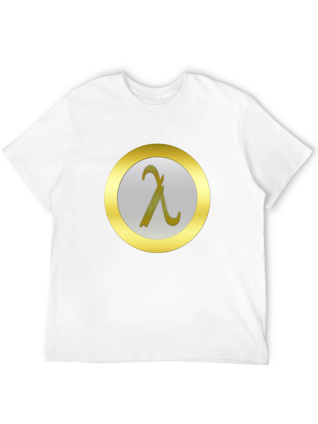 Lambda Symbol T-Shirt - Modern Minimalist Design
