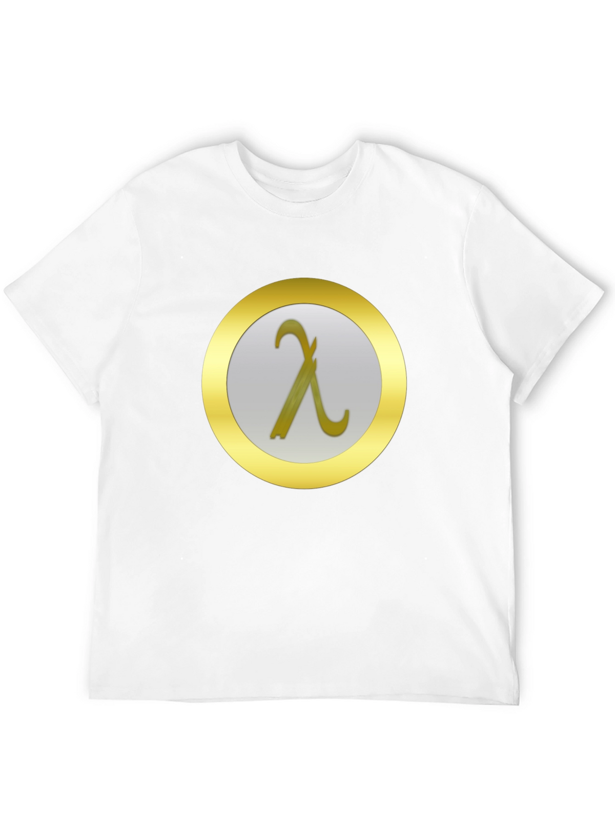 Lambda Symbol T-Shirt - Modern Minimalist Design