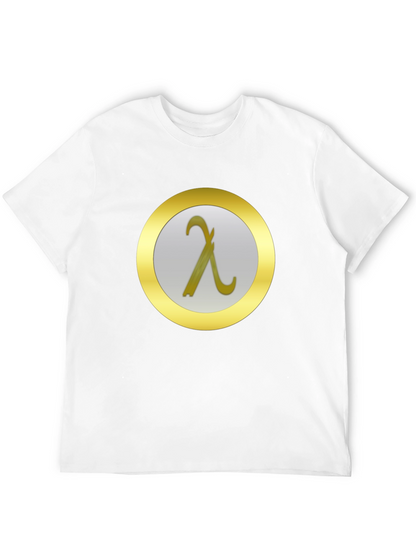 Lambda Symbol T-Shirt - Modern Minimalist Design
