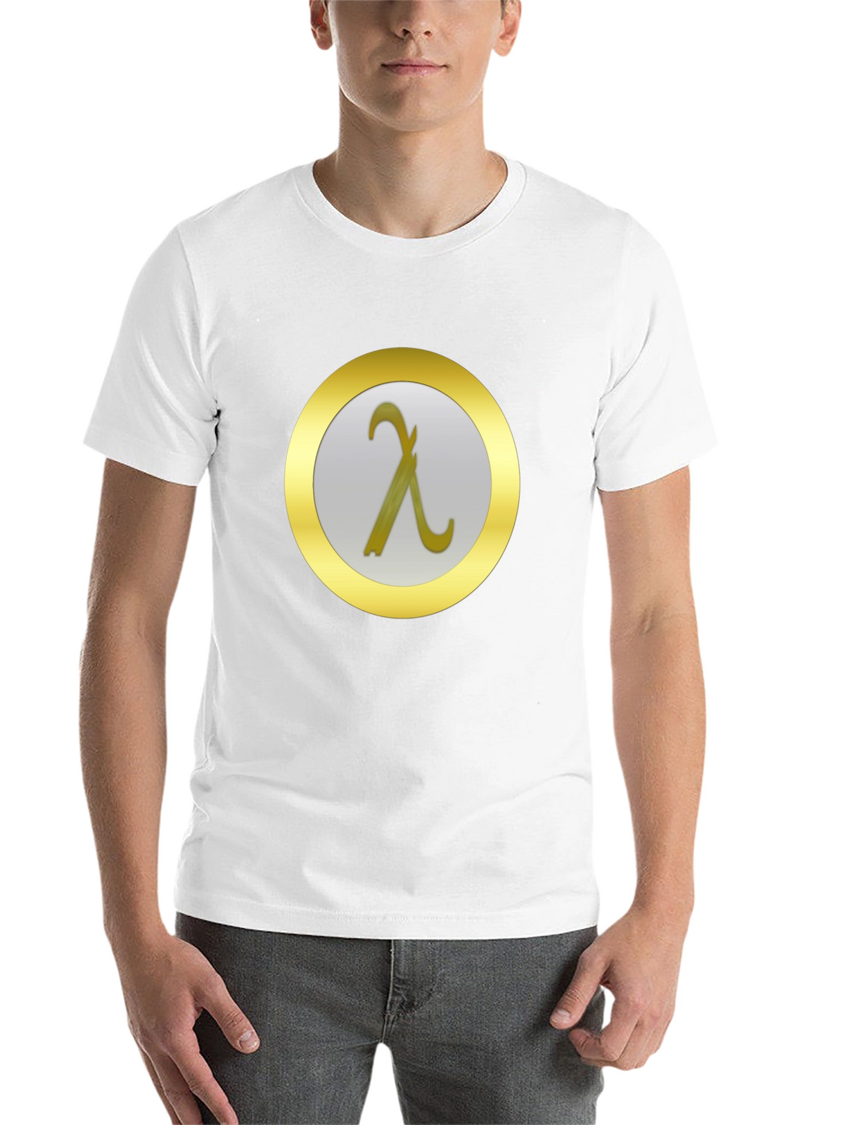 Lambda Symbol T-Shirt - Modern Minimalist Design