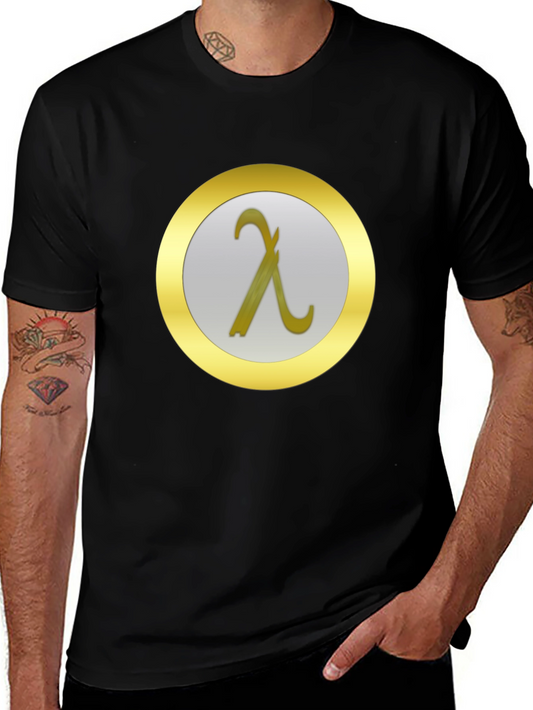 Lambda Symbol T-Shirt - Modern Minimalist Design