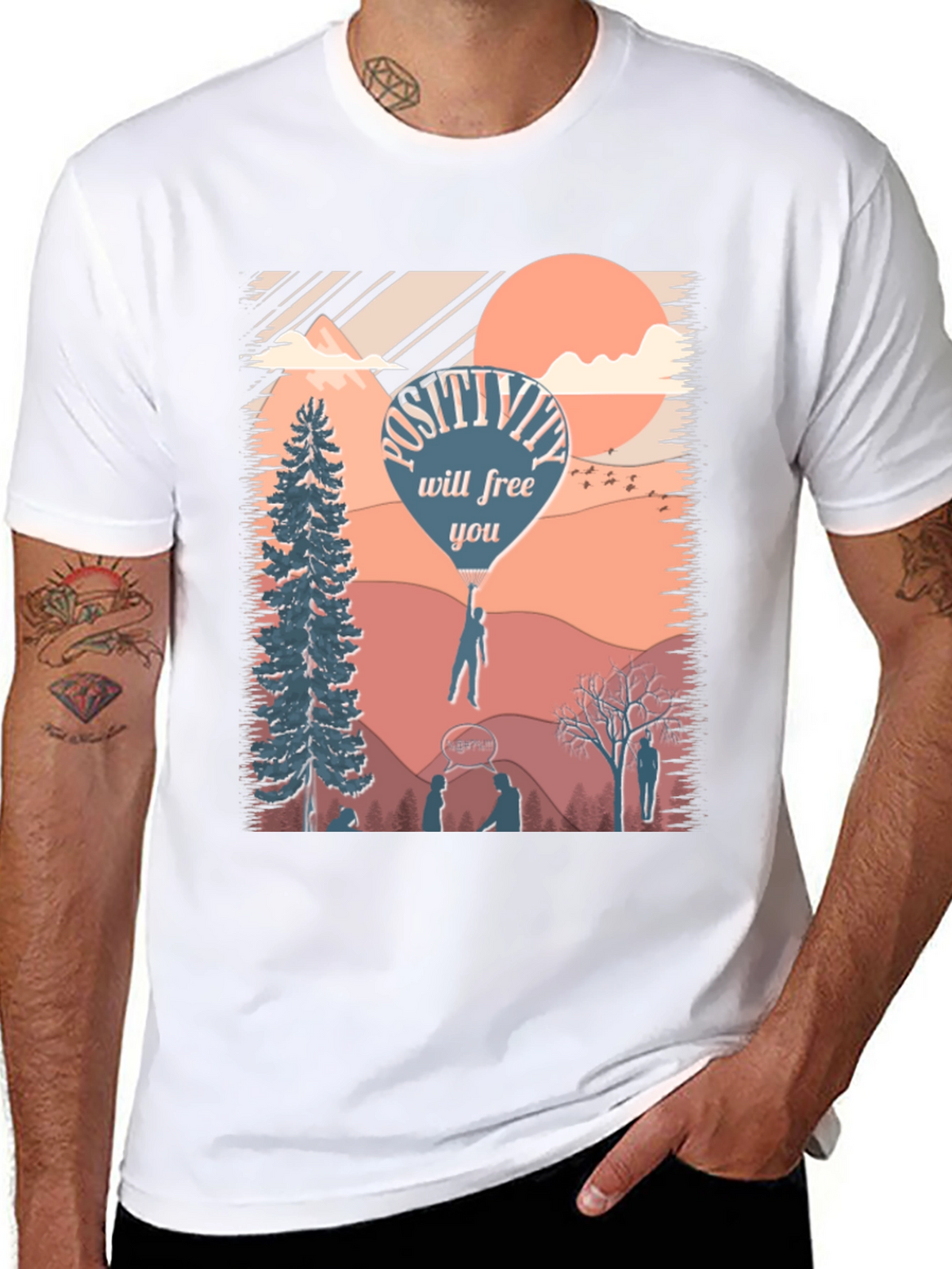 Positivity T-Shirt - Inspirational Design