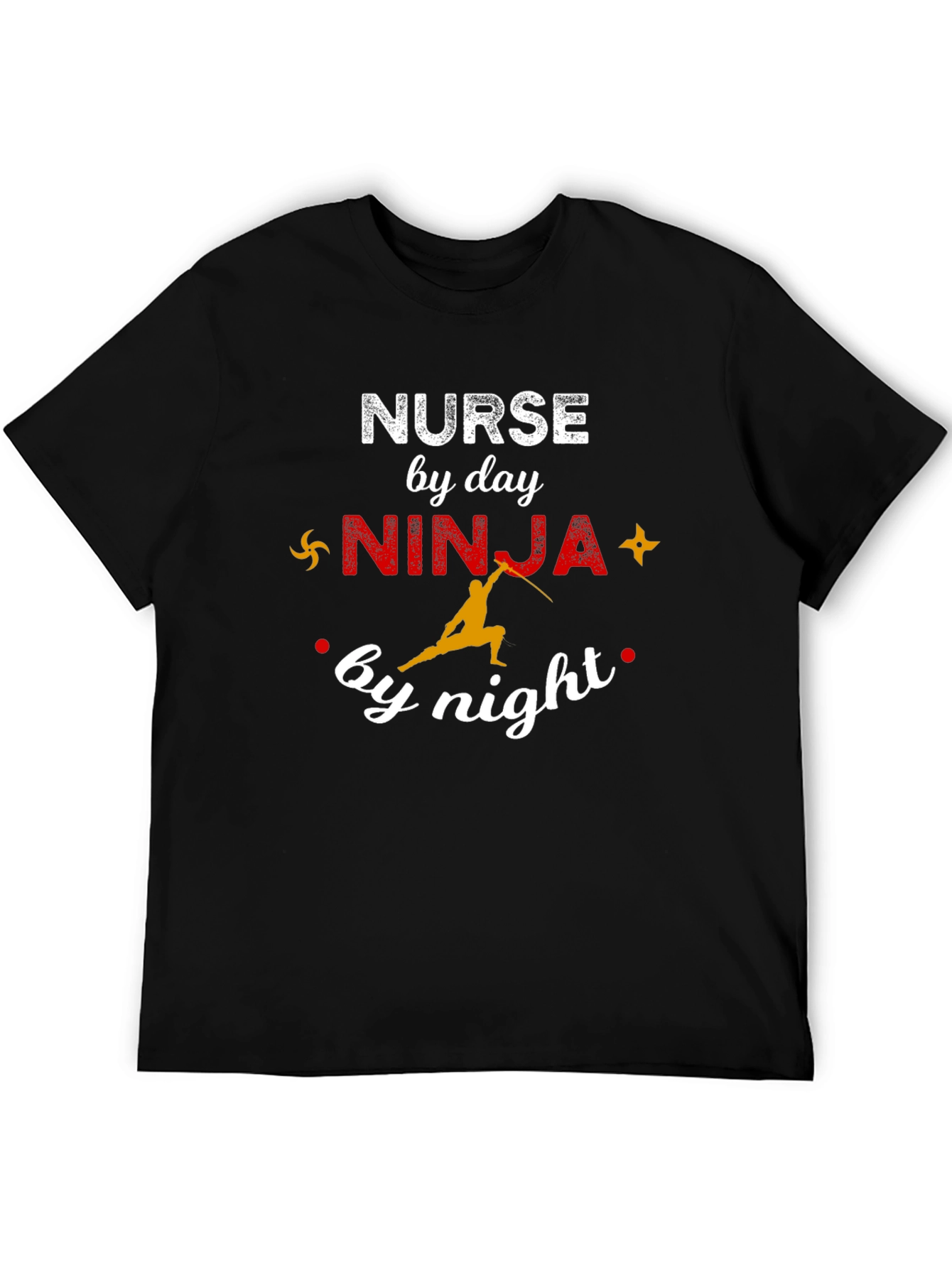 Nurse by Day Ninja by Night Graphic T-Shirt