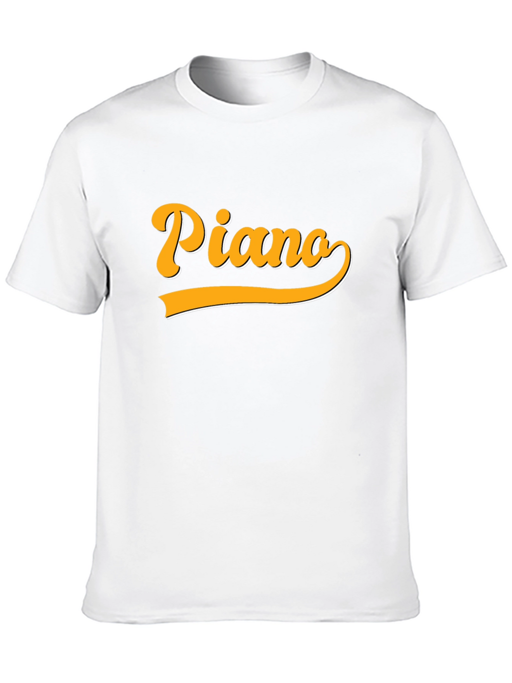 Piano Retro Style Graphic T-Shirt