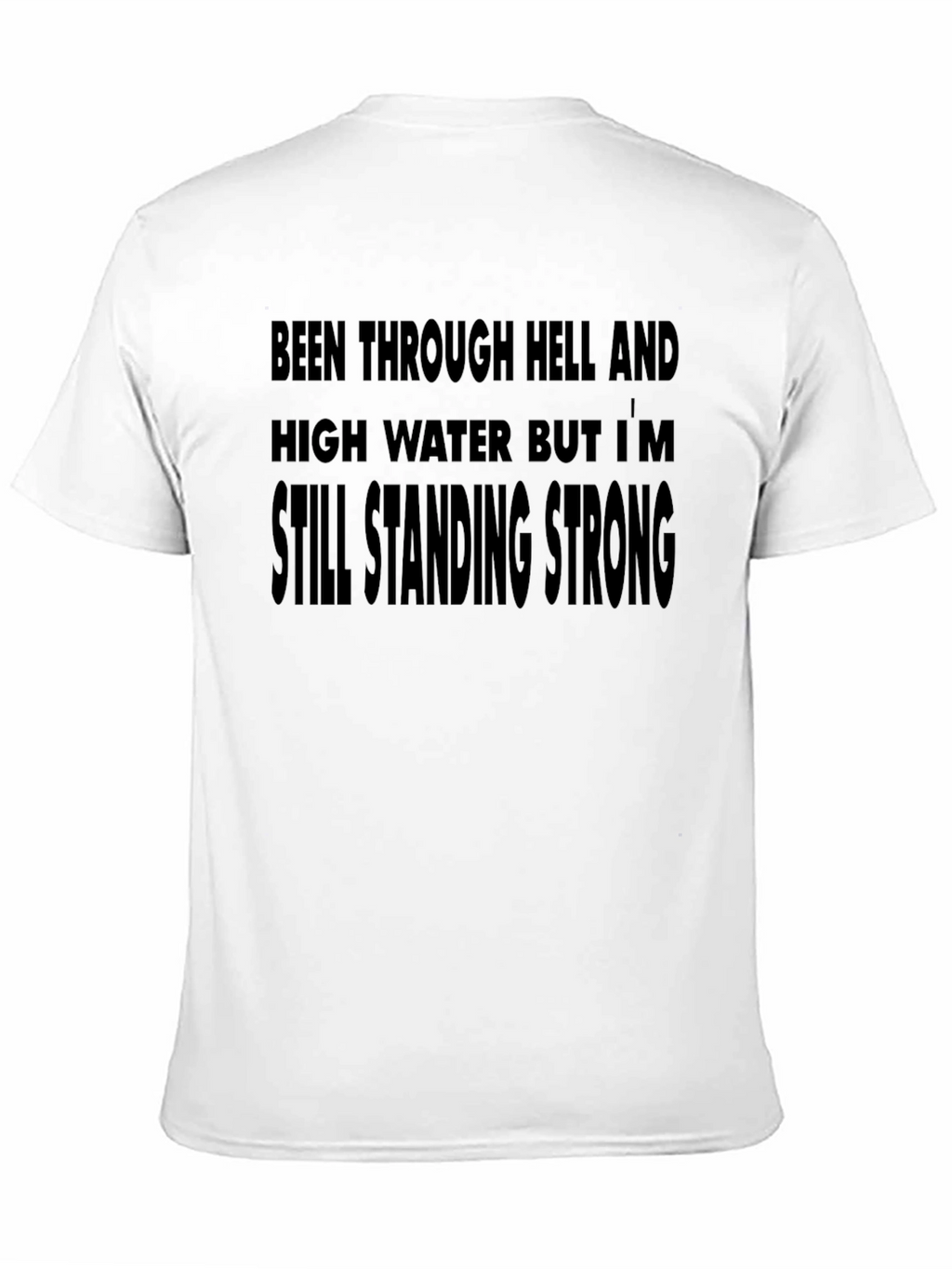 Resilient Black T-Shirt: Still Standing Strong