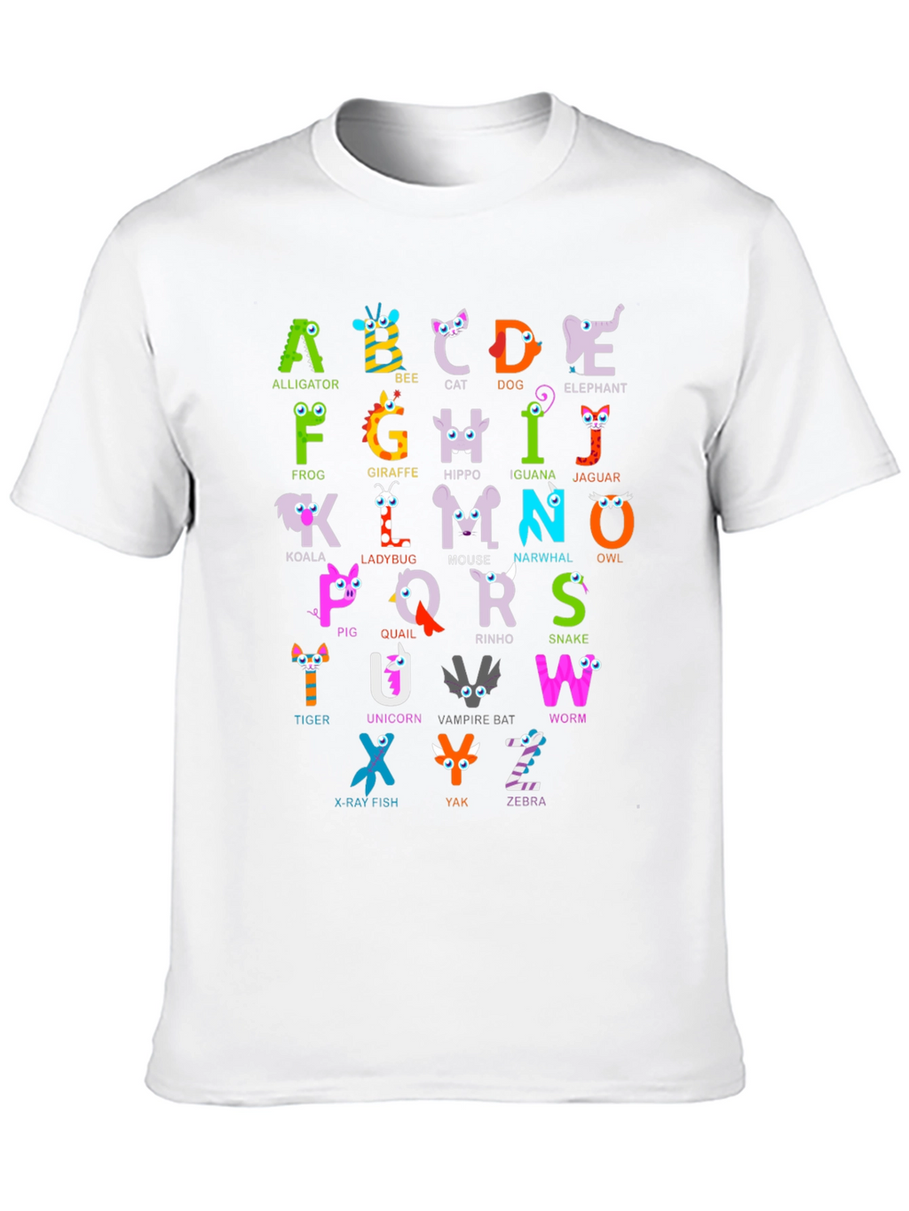 Alphabet Animal ABCs T-Shirt