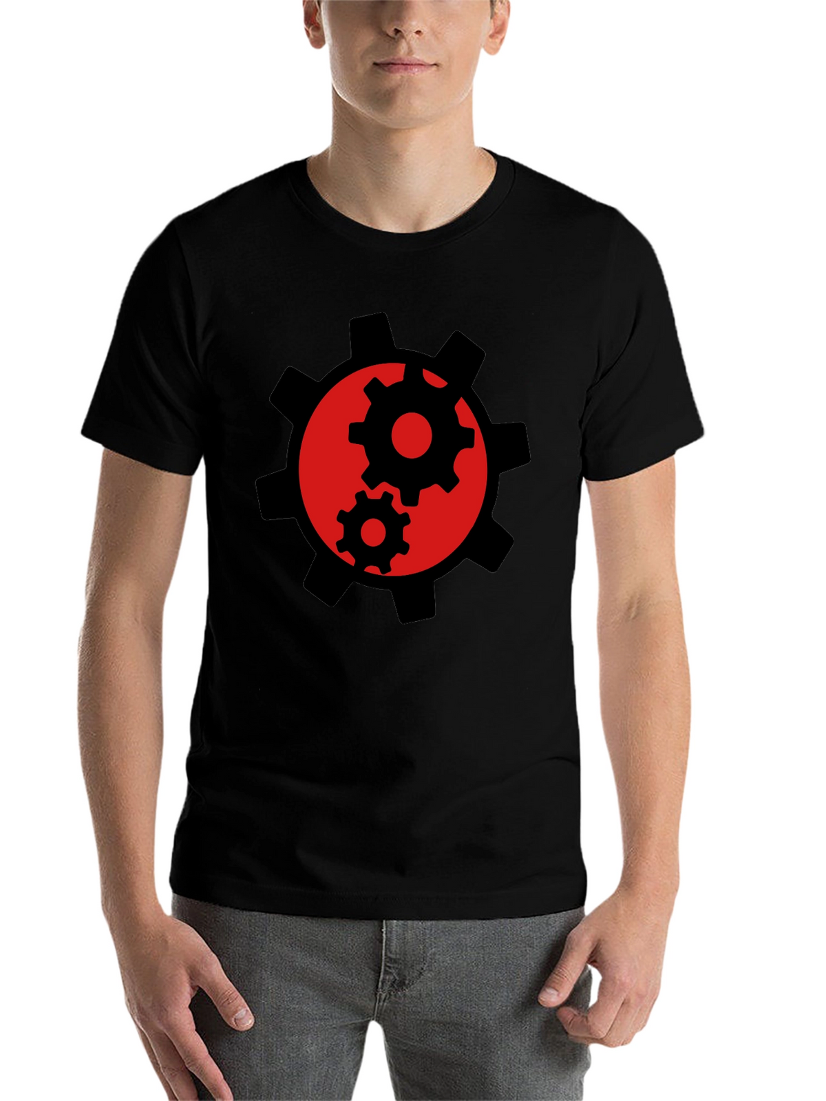 Gear Graphic Black T-Shirt