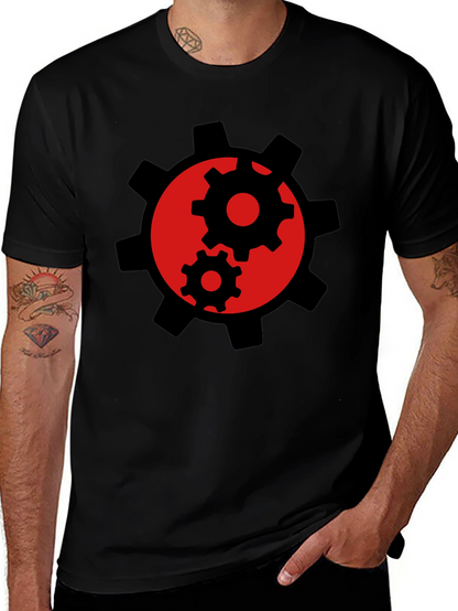 Gear Graphic Black T-Shirt