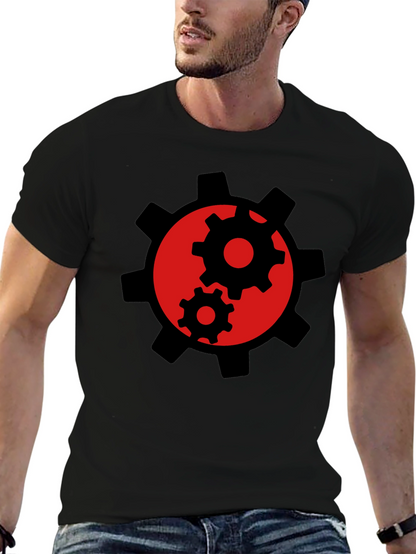 Gear Graphic Black T-Shirt