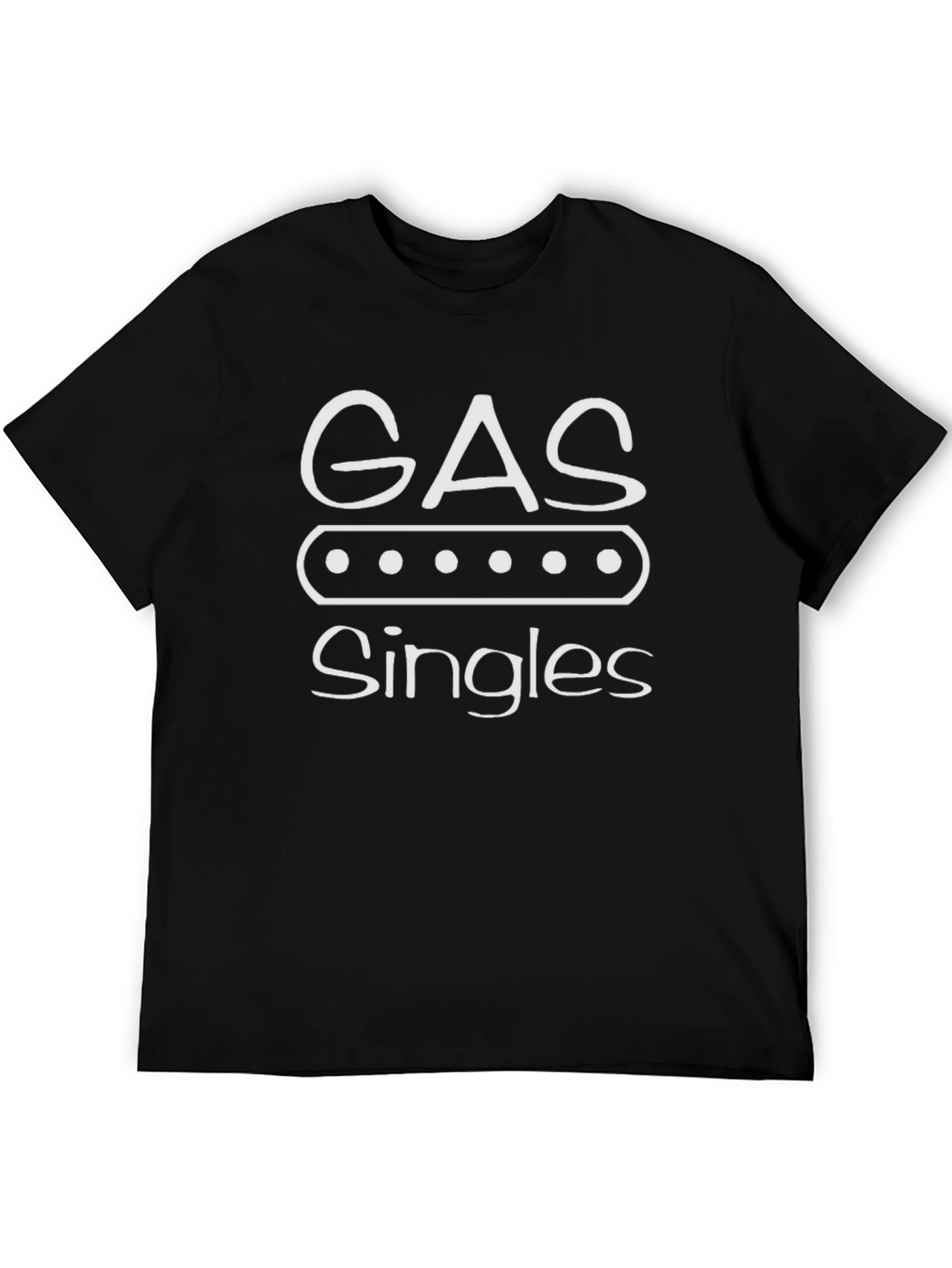 Gas Singles Graphic T-Shirt Funny Dating Tee