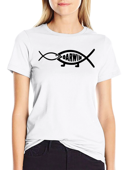 Darwin Fish Evolution T-Shirt - Black