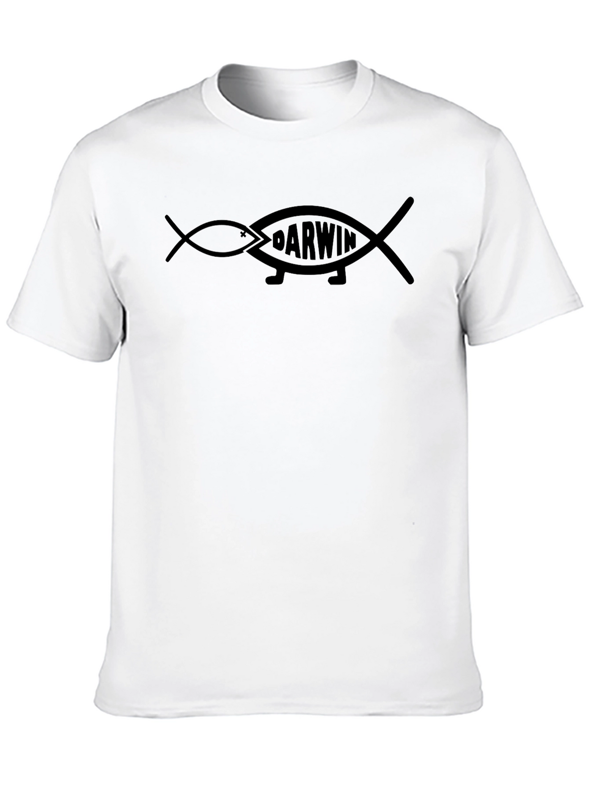 Darwin Fish Evolution T-Shirt - Black