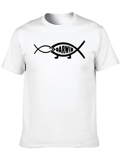 Darwin Fish Evolution T-Shirt - Black