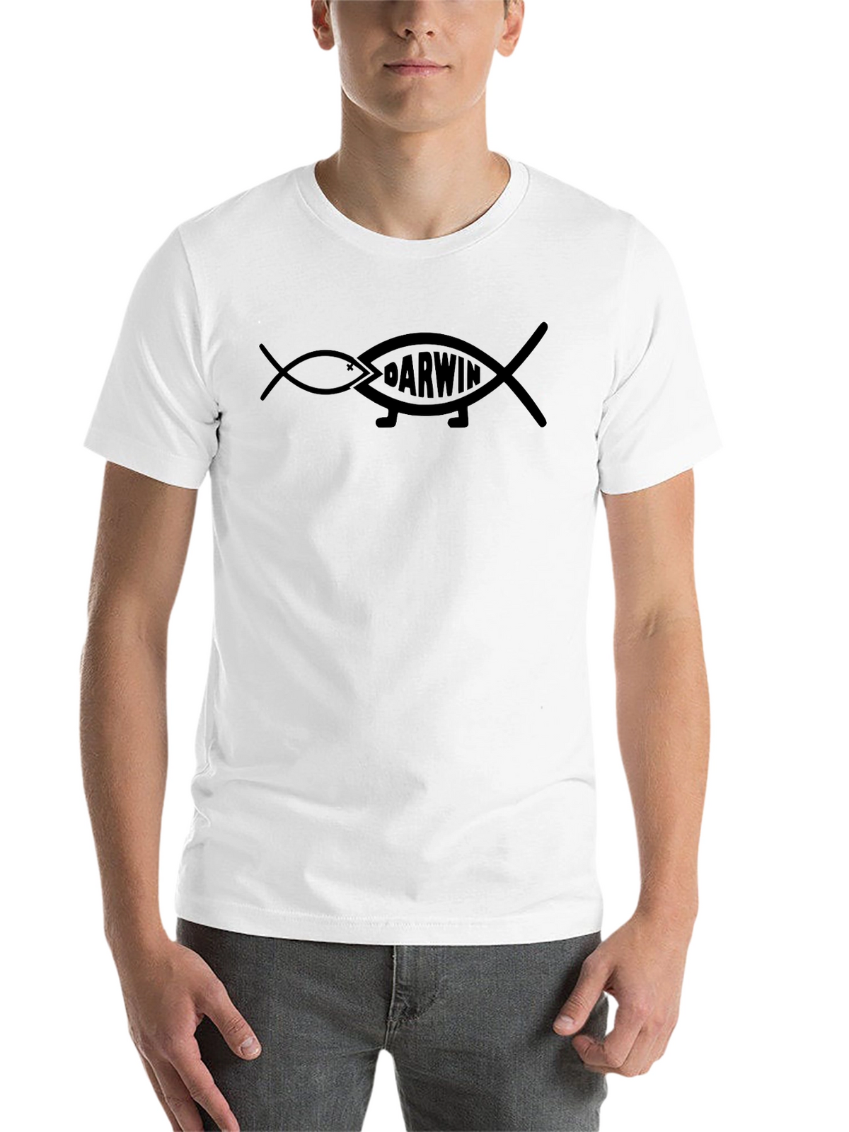 Darwin Fish Evolution T-Shirt - Black