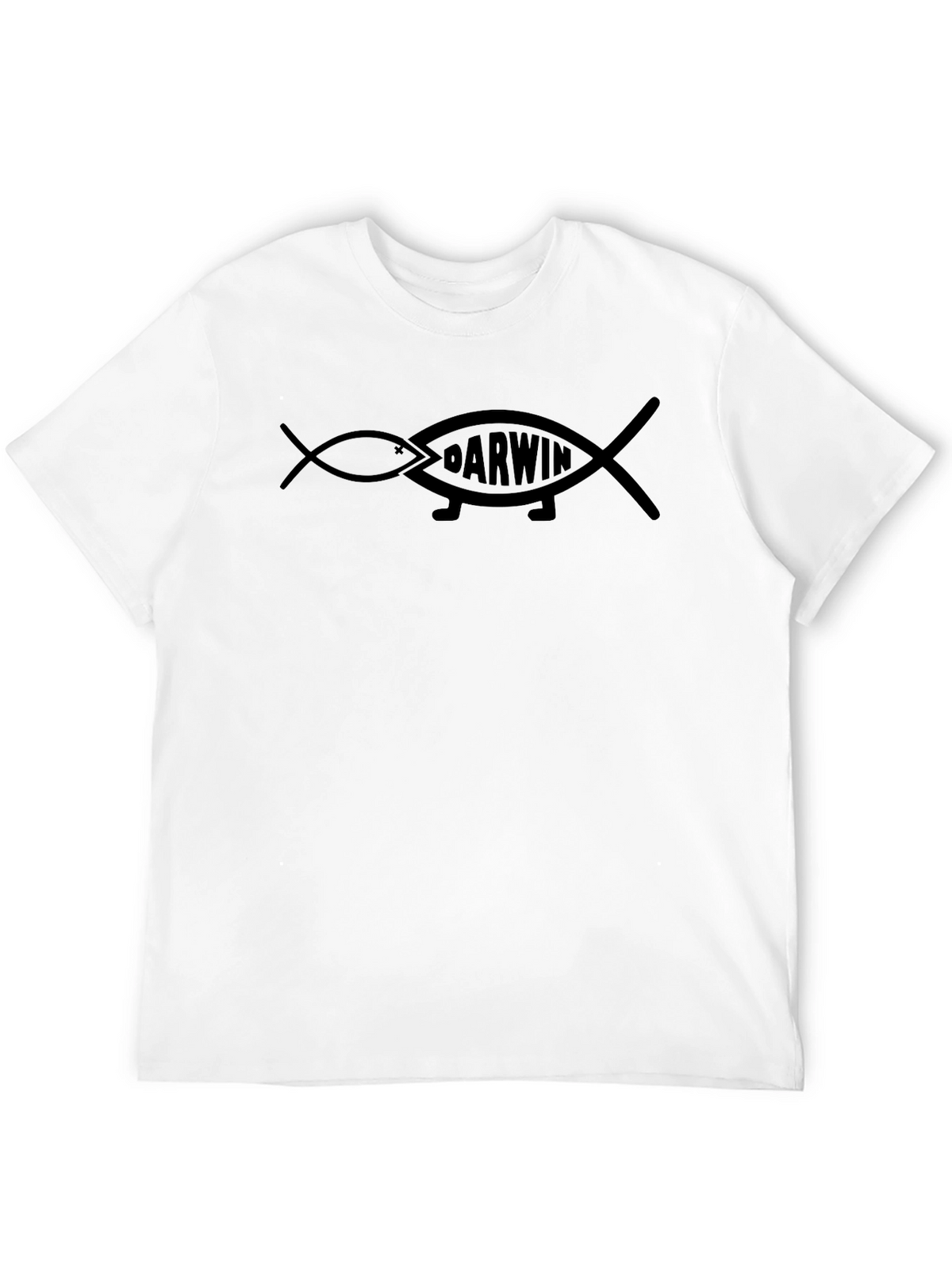 Darwin Fish Evolution T-Shirt - Black