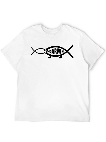 Darwin Fish Evolution T-Shirt - Black