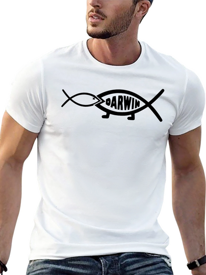 Darwin Fish Evolution T-Shirt - Black