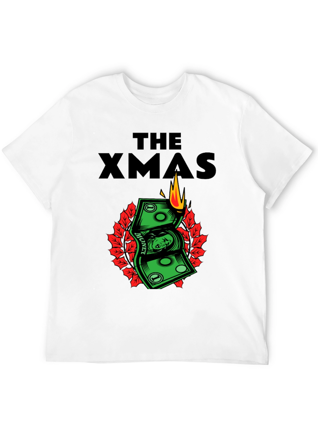 The Xmas Money T-Shirt - Burning Cash Holiday Tee
