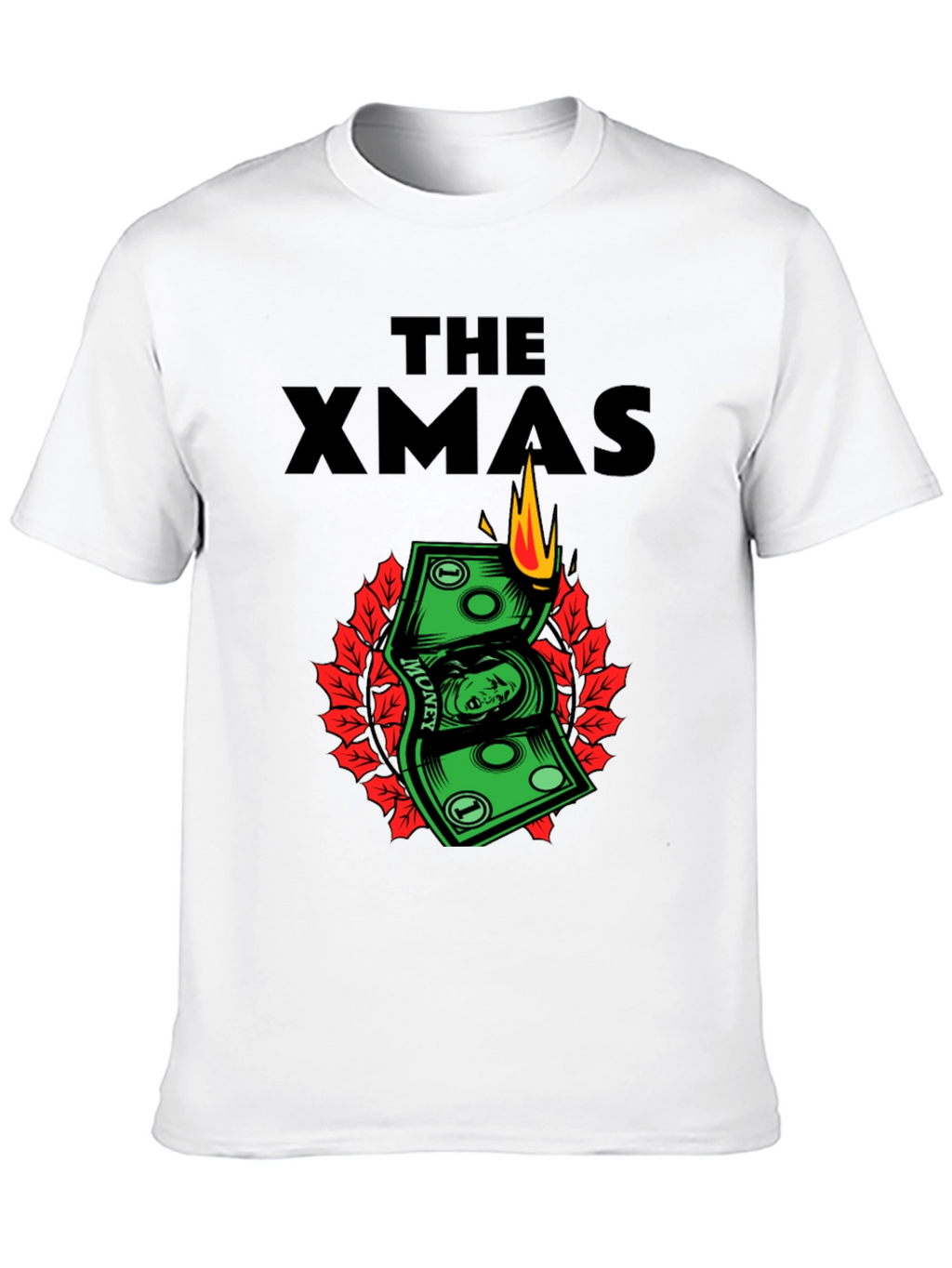 The Xmas Money T-Shirt - Burning Cash Holiday Tee