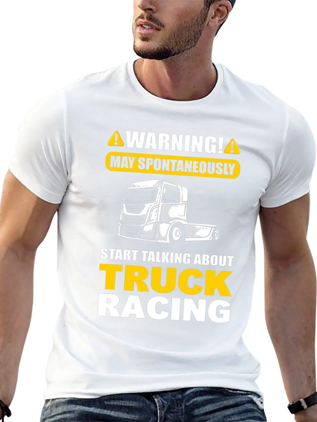 Warning Truck Racing T-Shirt