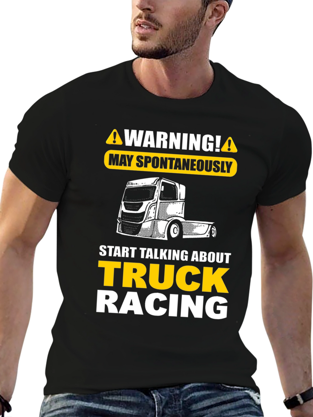 Warning Truck Racing T-Shirt