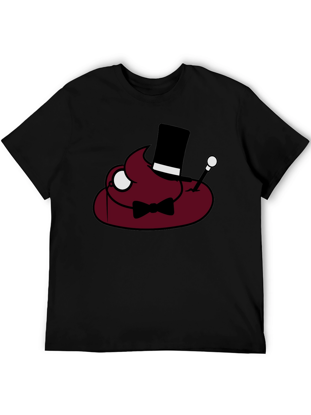 Poop Emoji Gentleman T-Shirt - Funny Humor Tee