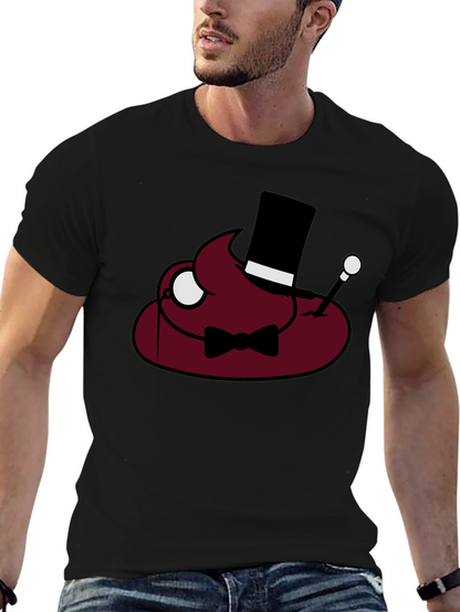 Poop Emoji Gentleman T-Shirt - Funny Humor Tee