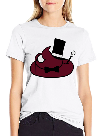 Poop Emoji Gentleman T-Shirt - Funny Humor Tee