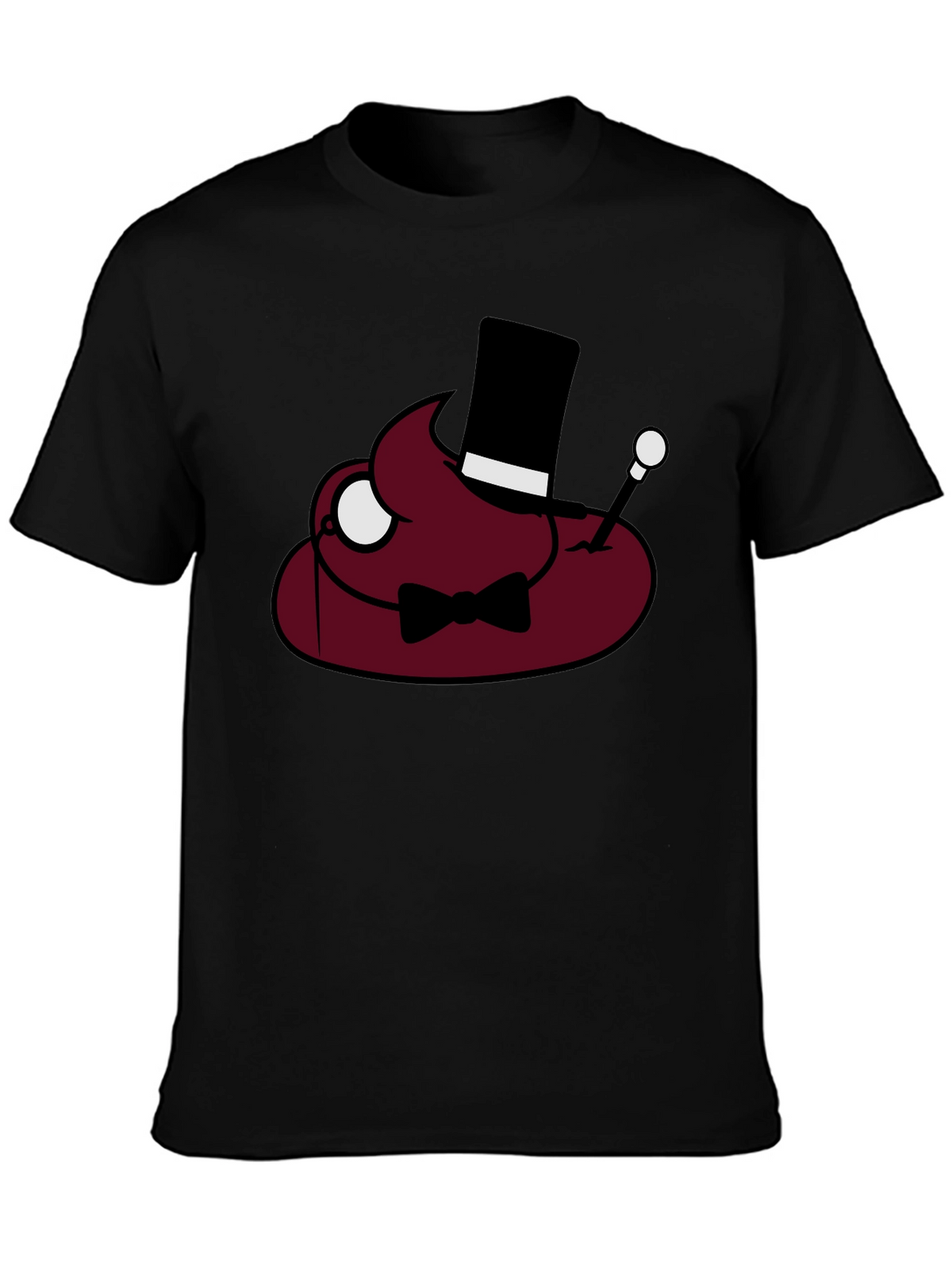 Poop Emoji Gentleman T-Shirt - Funny Humor Tee