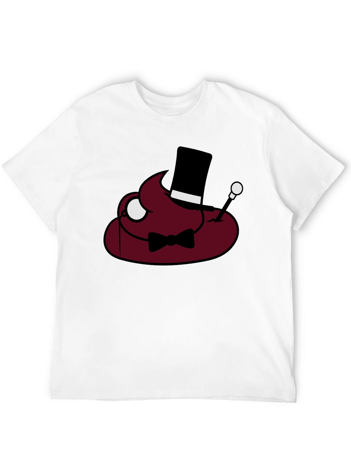Poop Emoji Gentleman T-Shirt - Funny Humor Tee
