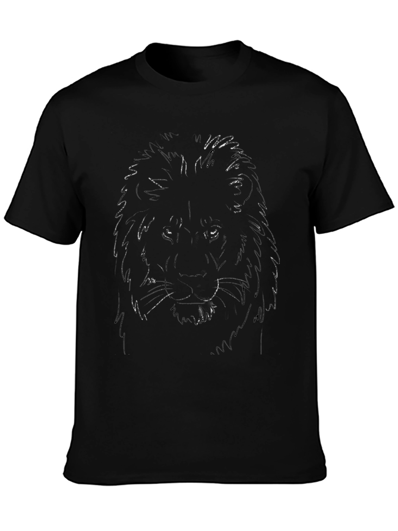 Lion Graphic Black T-Shirt
