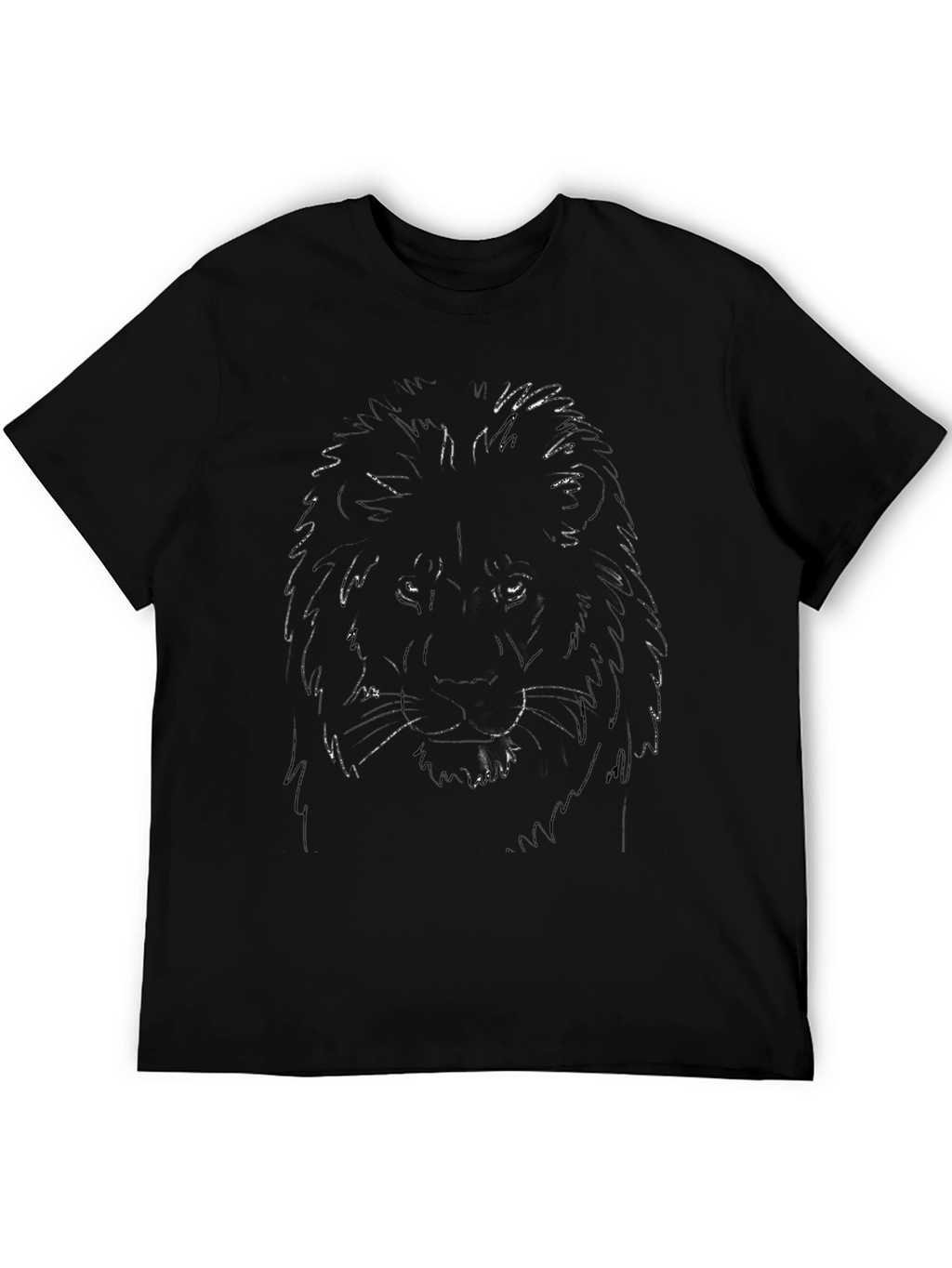 Lion Graphic Black T-Shirt