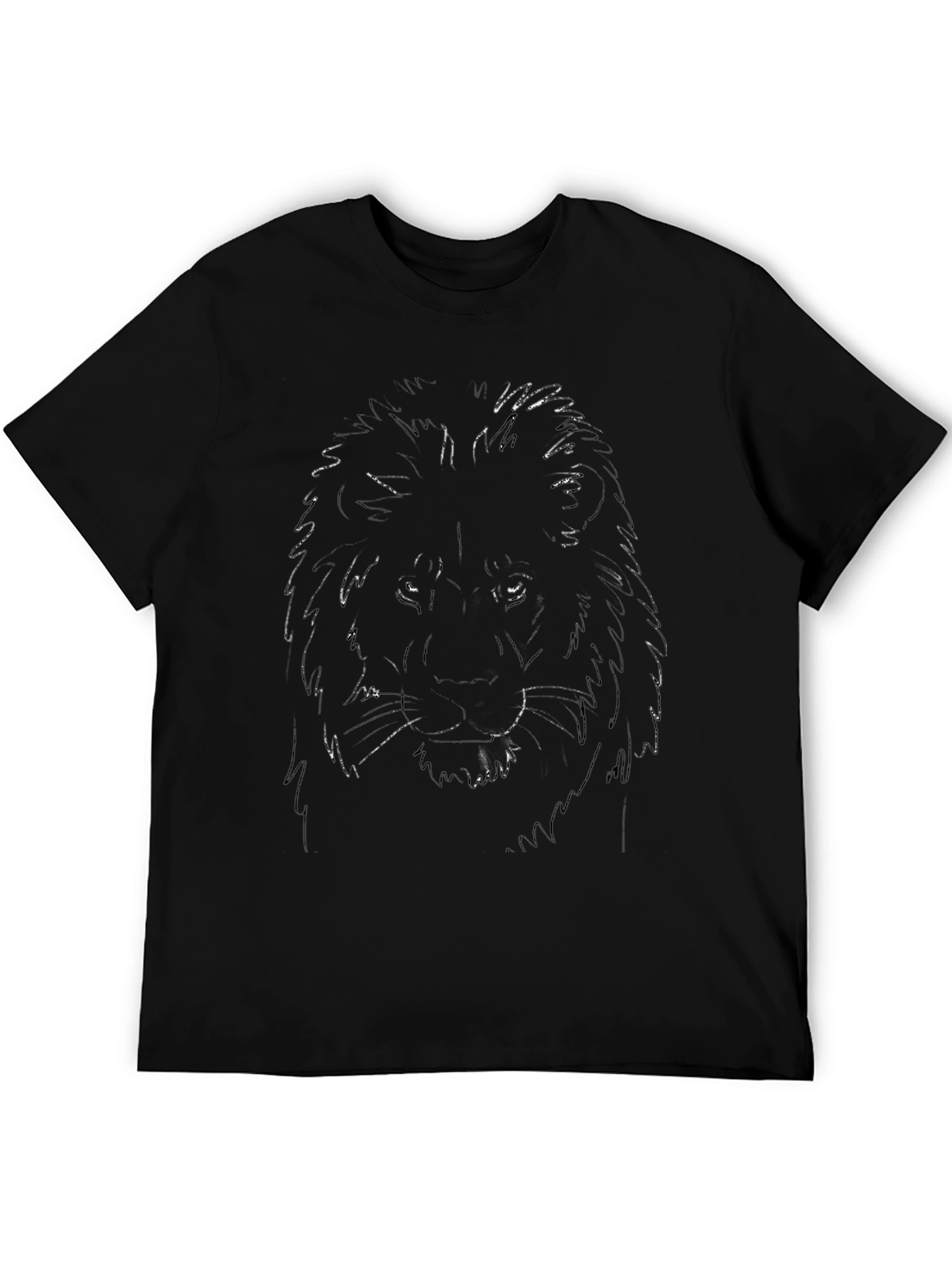 Lion Graphic Black T-Shirt