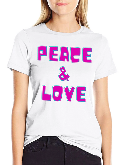 Peace & Love Graphic T-Shirt