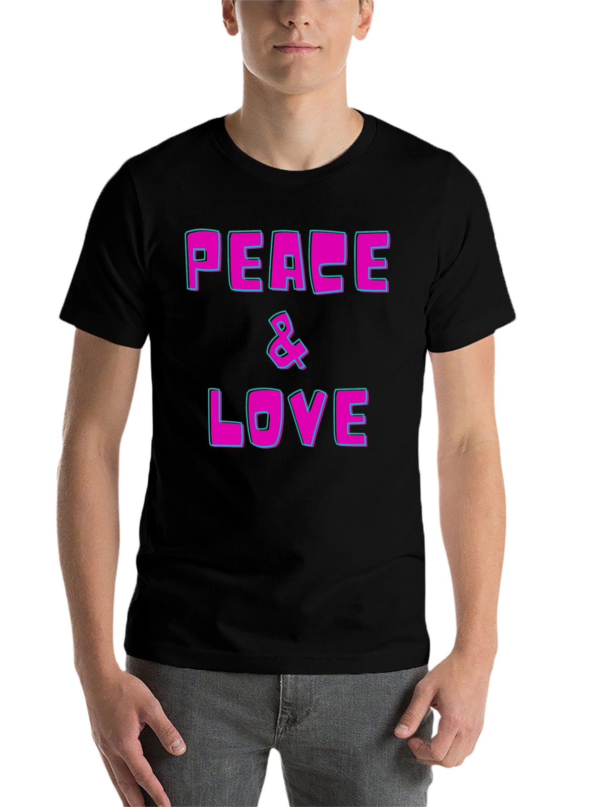 Peace & Love Graphic T-Shirt