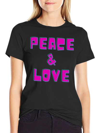 Peace & Love Graphic T-Shirt