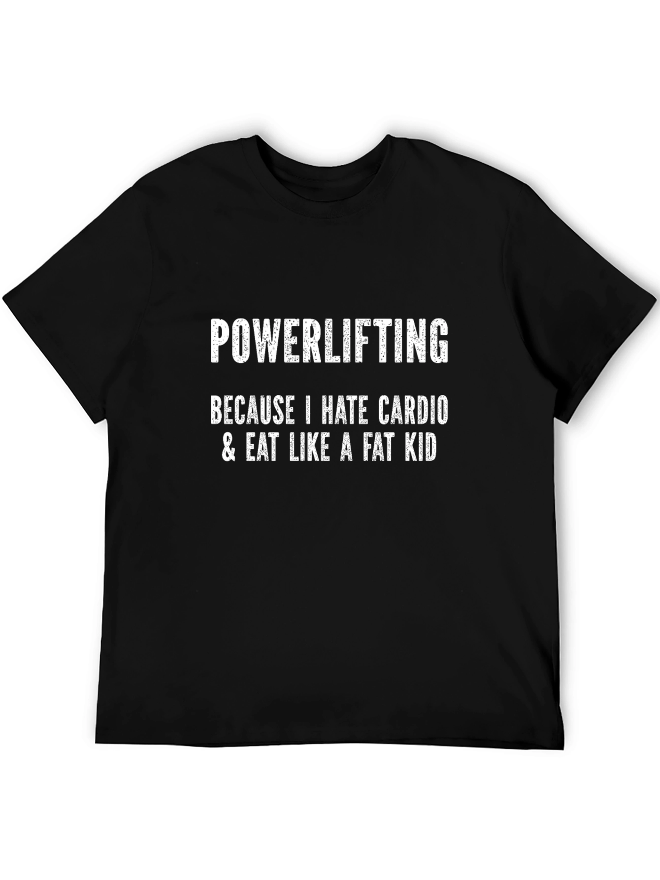 Powerlifting Hate Cardio Funny Graphic Tee